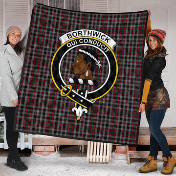 borthwick-tartan-quilt-with-family-crest