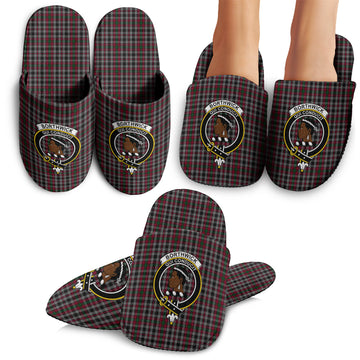 Borthwick Tartan Home Slippers with Family Crest