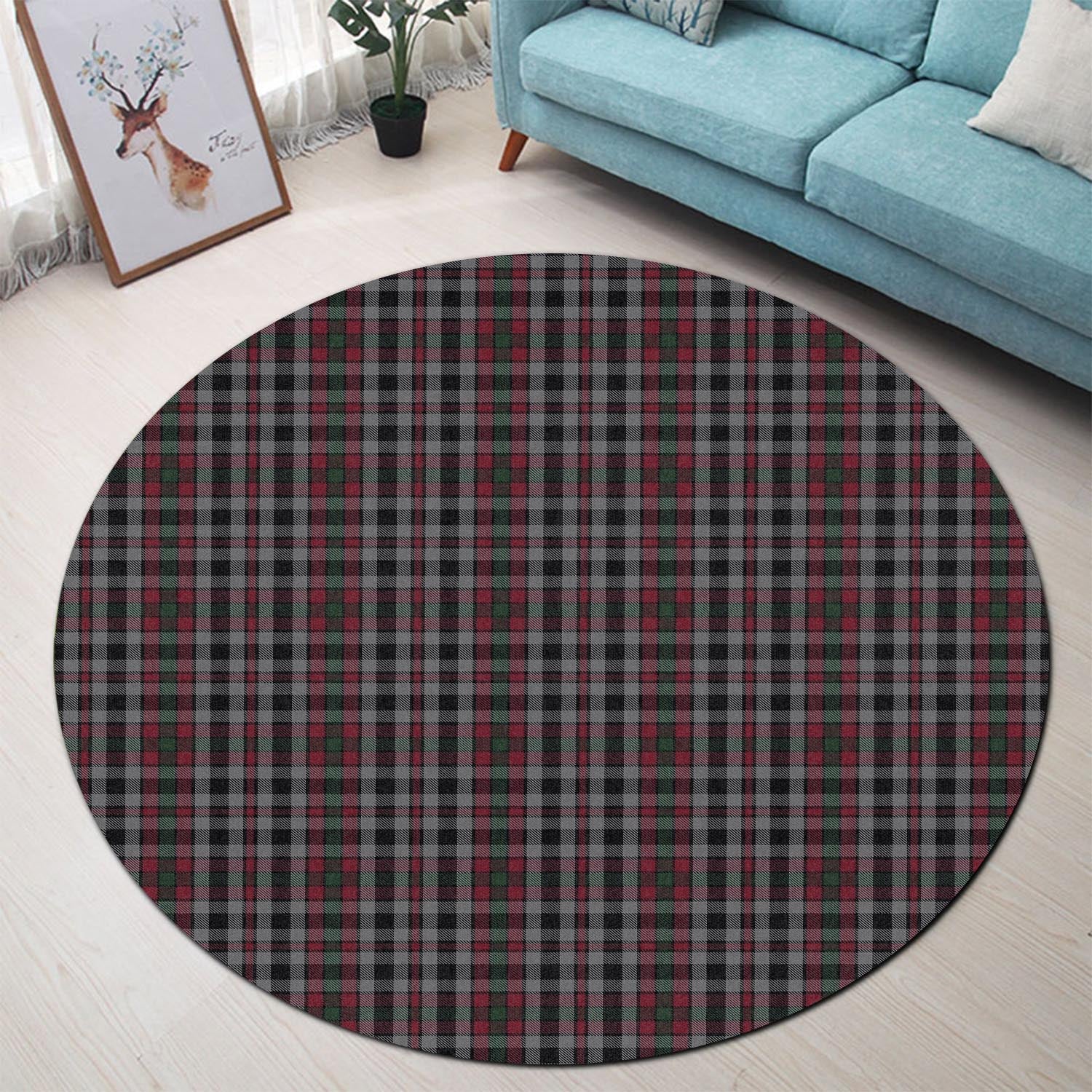 Borthwick Tartan Round Rug - Tartan Vibes Clothing