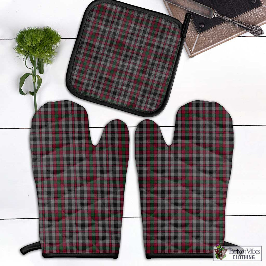 Borthwick Tartan Combo Oven Mitt & Pot-Holder Combo 1 Oven Mitt & 1 Pot-Holder Black - Tartan Vibes Clothing