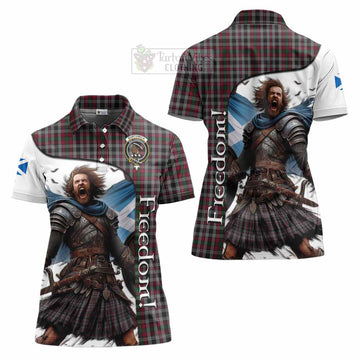 Tartan Vibes Clothing Borthwick Crest Tartan Women's Polo Shirt Inspired by the Freedom of Scottish Warrior