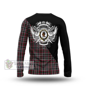 Borthwick Tartan Long Sleeve T-Shirt with Family Crest and Military Logo Style - Tartan Vibes Clothing