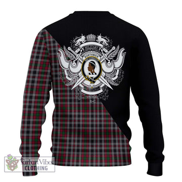 Borthwick Tartan Ugly Sweater with Family Crest and Military Logo Style - Tartan Vibes Clothing