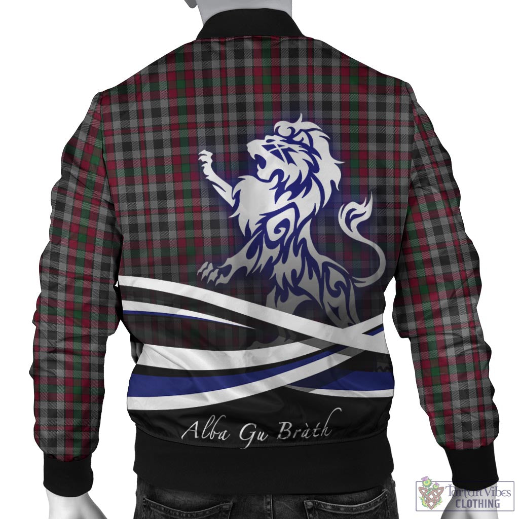 Borthwick Tartan Bomber Jacket with Alba Gu Brath Regal Lion Emblem - Tartan Vibes Clothing