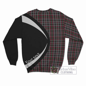 Borthwick Tartan Sweatshirt with Family Crest Circle Style - Tartan Vibes Clothing