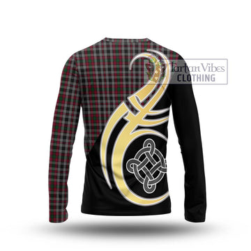 Borthwick Tartan Long Sleeve T-Shirt with Family Crest and Celtic Symbol Style - Tartan Vibes Clothing