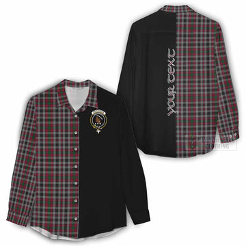 Borthwick Tartan Women's Casual Shirt with Family Crest and Half Of Me Style - Tartan Vibes Clothing