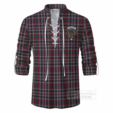 Borthwick Tartan Ghillie Kilt Shirt with Family Crest DNA In Me Style - Tartan Vibes Clothing