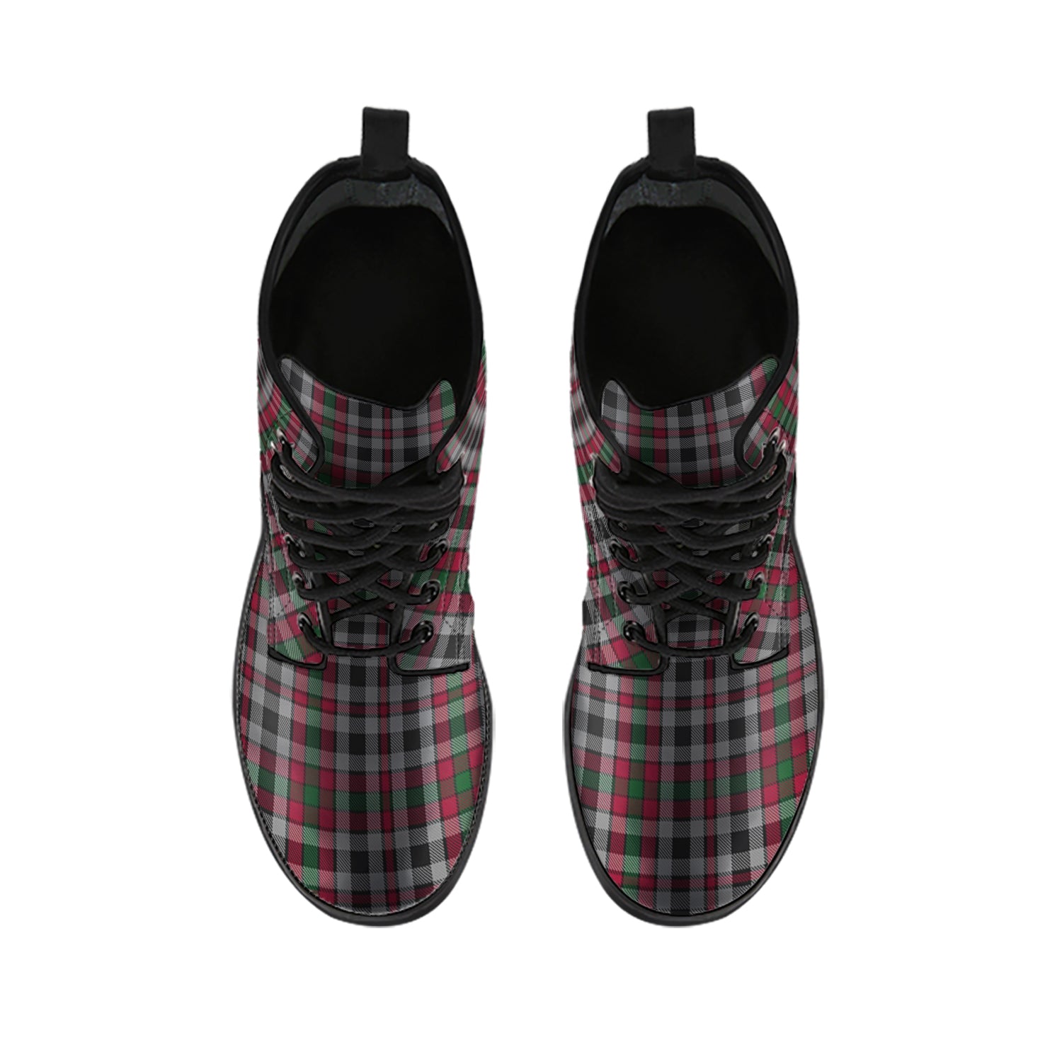 Borthwick Tartan Leather Boots - Tartanvibesclothing