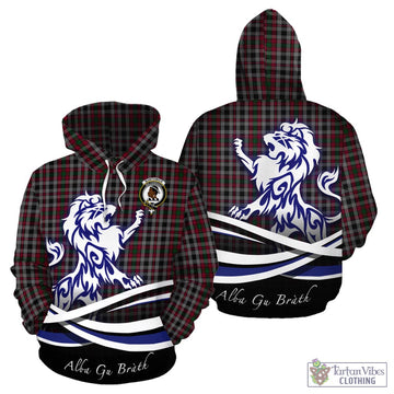 Borthwick Tartan Hoodie with Alba Gu Brath Regal Lion Emblem - Tartan Vibes Clothing