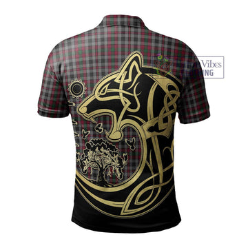 Borthwick Tartan Polo Shirt with Family Crest Celtic Wolf Style - Tartan Vibes Clothing