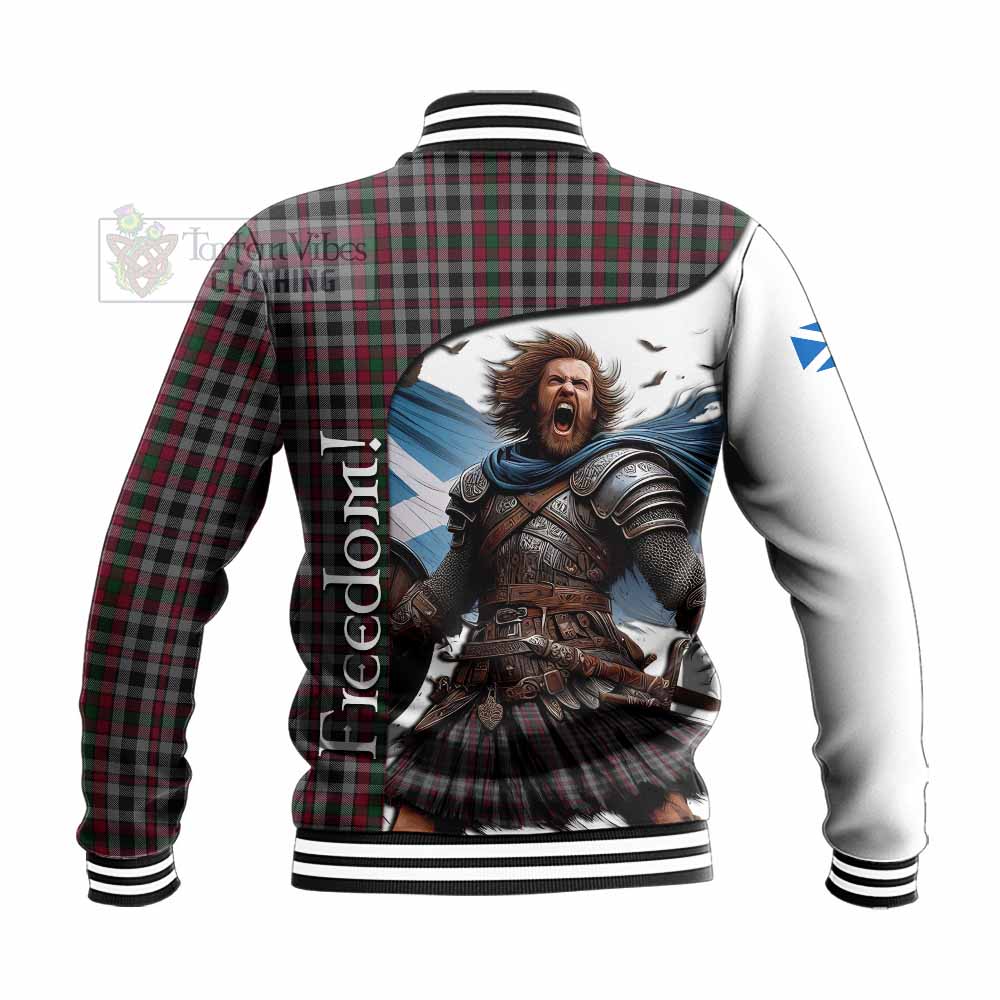 Borthwick Crest Tartan Baseball Jacket Inspired by the Freedom of Scottish Warrior - Tartan Vibes Clothing