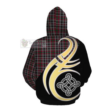 Borthwick Tartan Cotton Hoodie with Family Crest and Celtic Symbol Style Pullover Hoodie - Tartan Vibes Clothing
