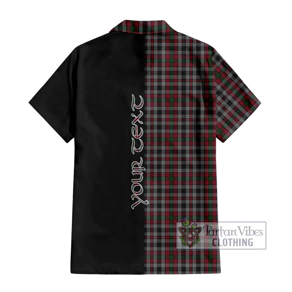 Borthwick Tartan Hawaiian Shirt with Family Crest and Half Of Me Style - Tartan Vibes Clothing