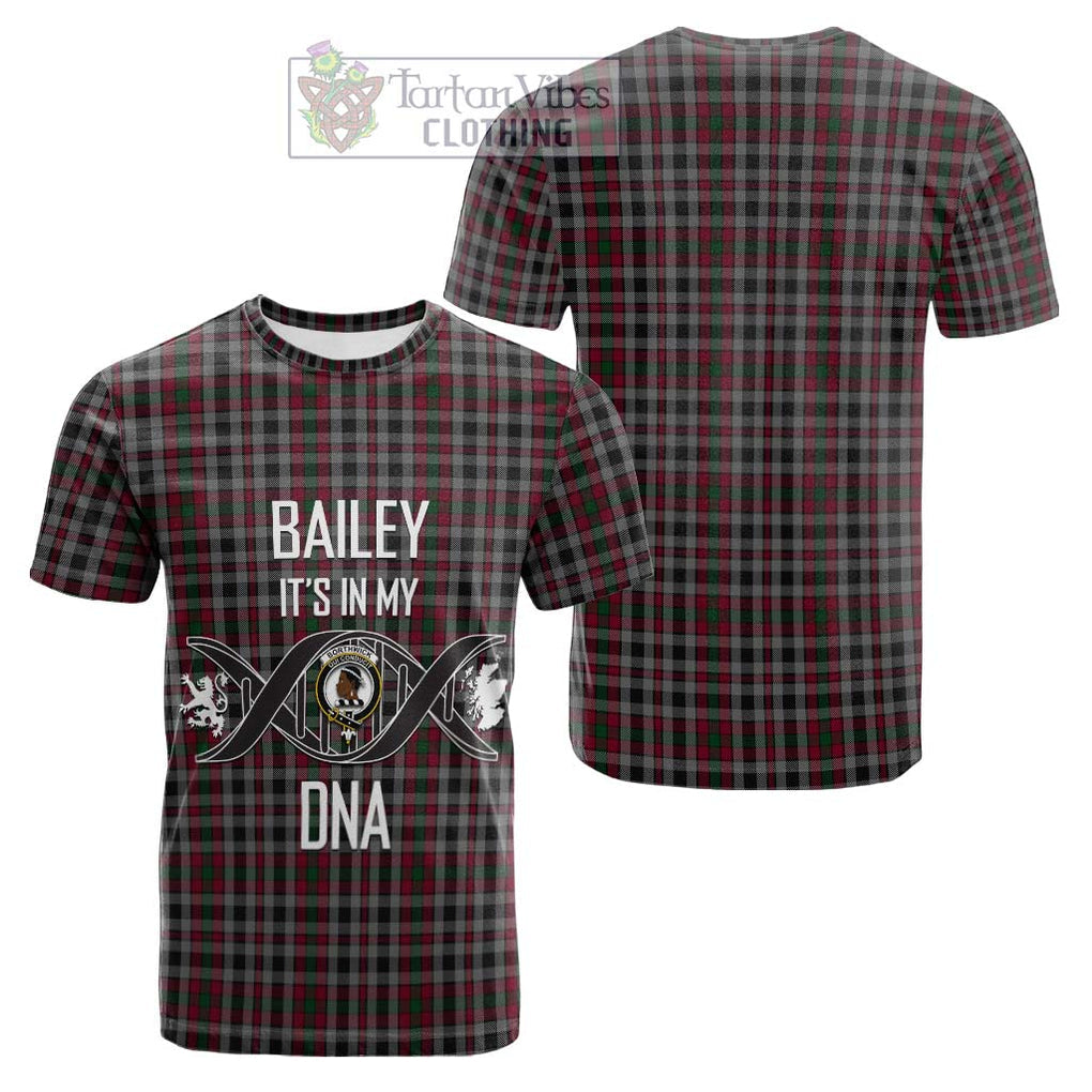 Tartan Vibes Clothing Borthwick Tartan Cotton T-shirt with Family Crest DNA In Me Style