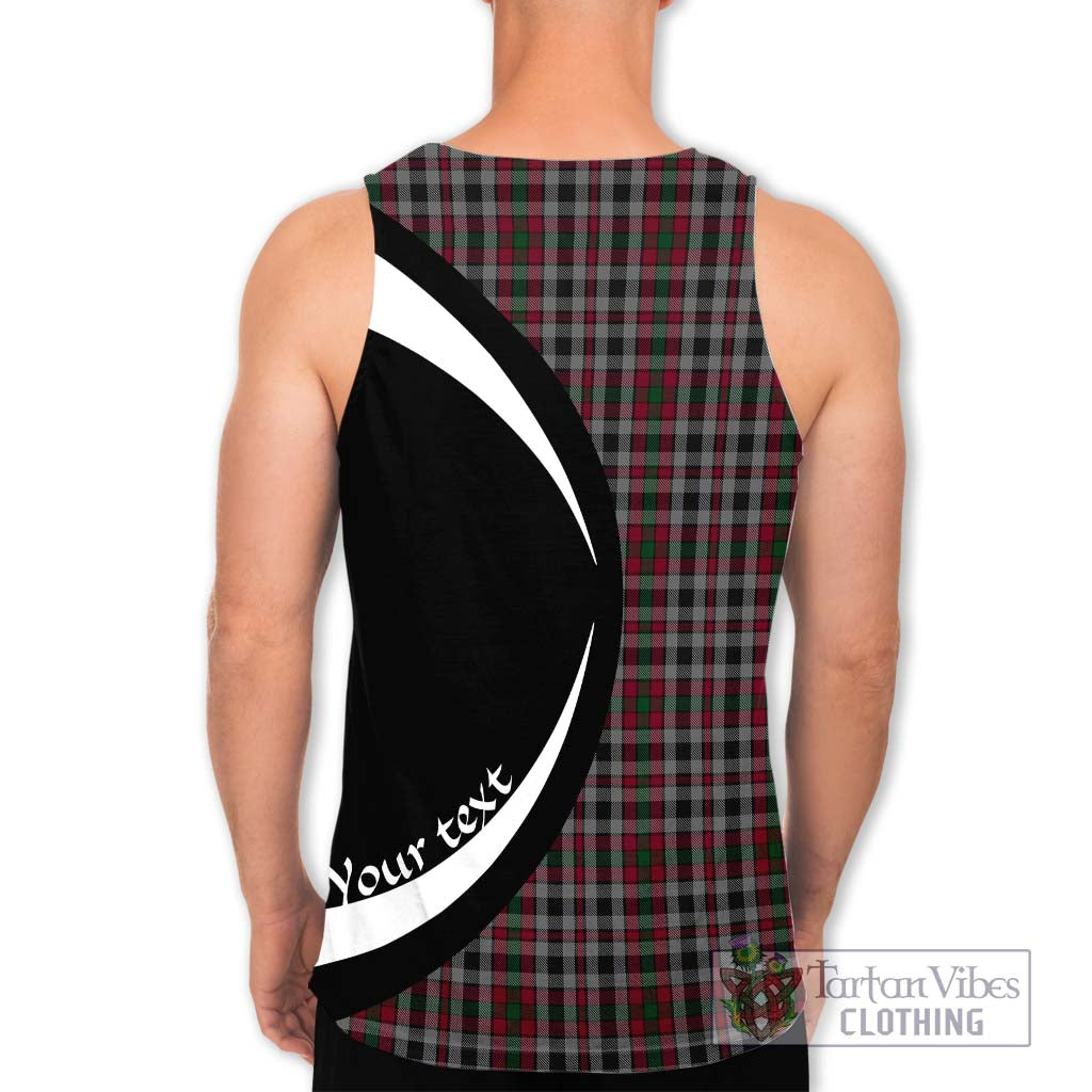 Borthwick Tartan Men's Tank Top with Family Crest Circle Style - Tartan Vibes Clothing