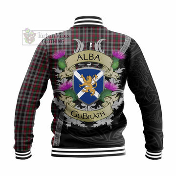Borthwick Tartan Family Crest Baseball Jacket Lion Rampant Royal Thistle Shield Celtic Inspired - Tartan Vibes Clothing