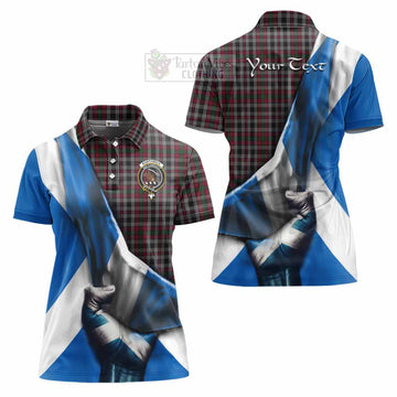 Borthwick Tartan Women's Polo Shirt with Family Crest Scotland Patriotic Style - Tartan Vibes Clothing