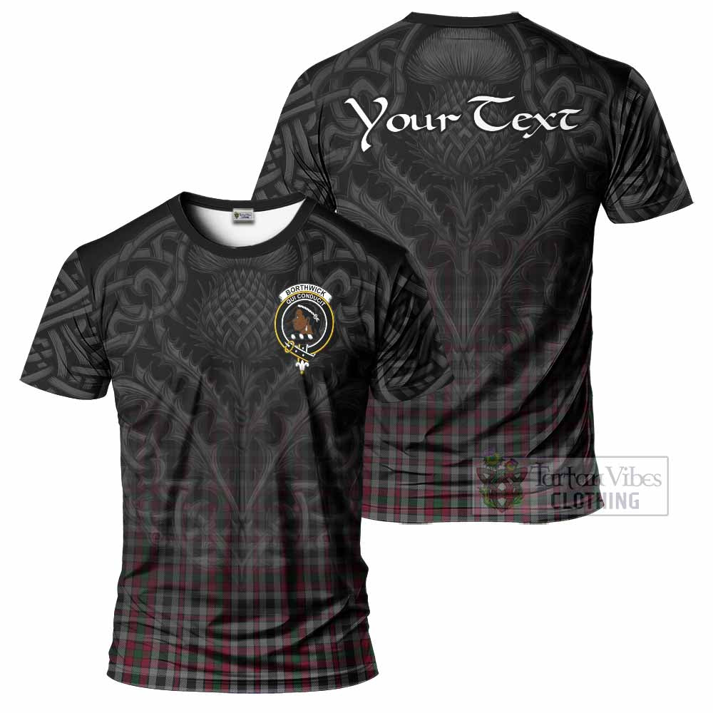 Borthwick Tartan T-Shirt with Family Crest Celtic Thistle Vibes - Tartan Vibes Clothing