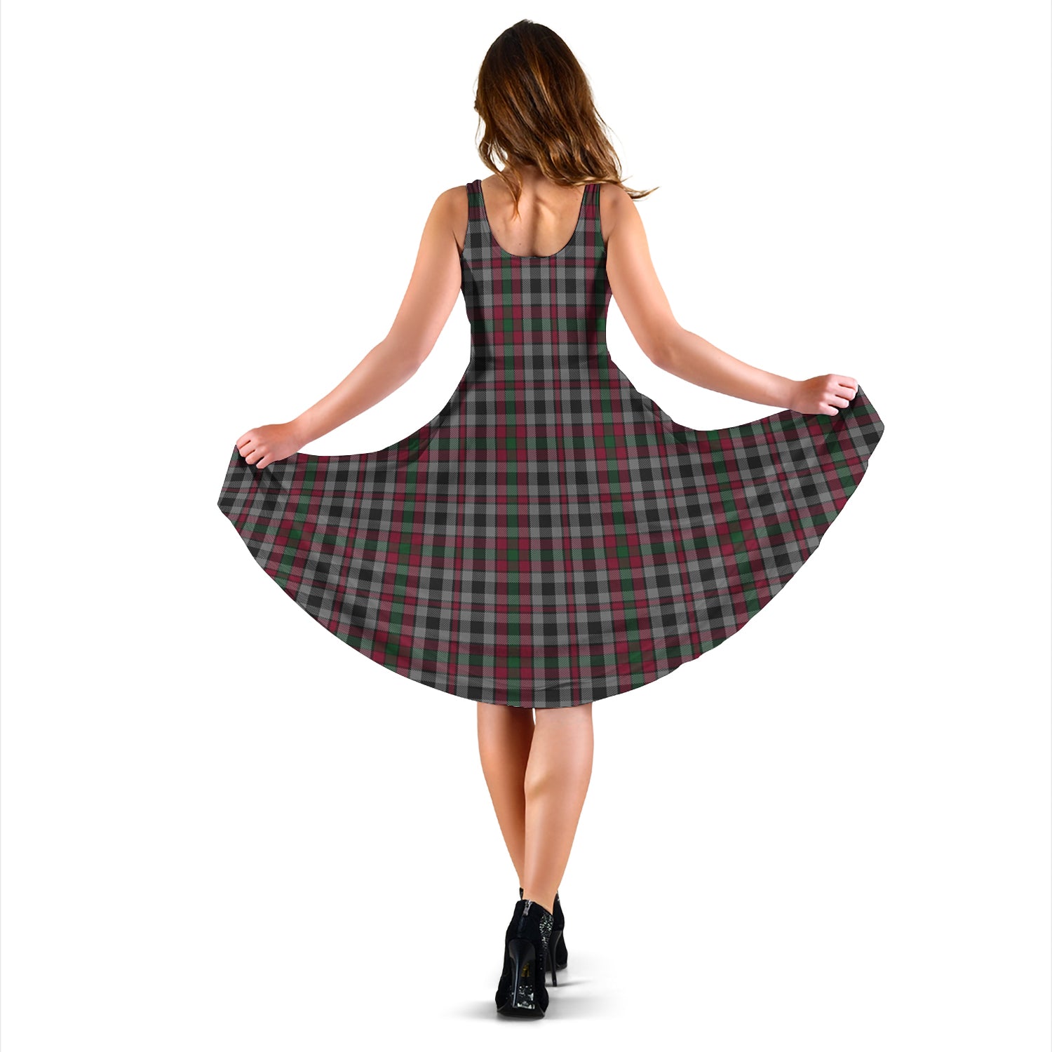 Borthwick Tartan Sleeveless Midi Womens Dress - Tartan Vibes Clothing