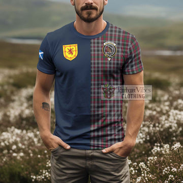 Borthwick Tartan T-Shirt Alba with Scottish Lion Royal Arm Half Style - Tartan Vibes Clothing
