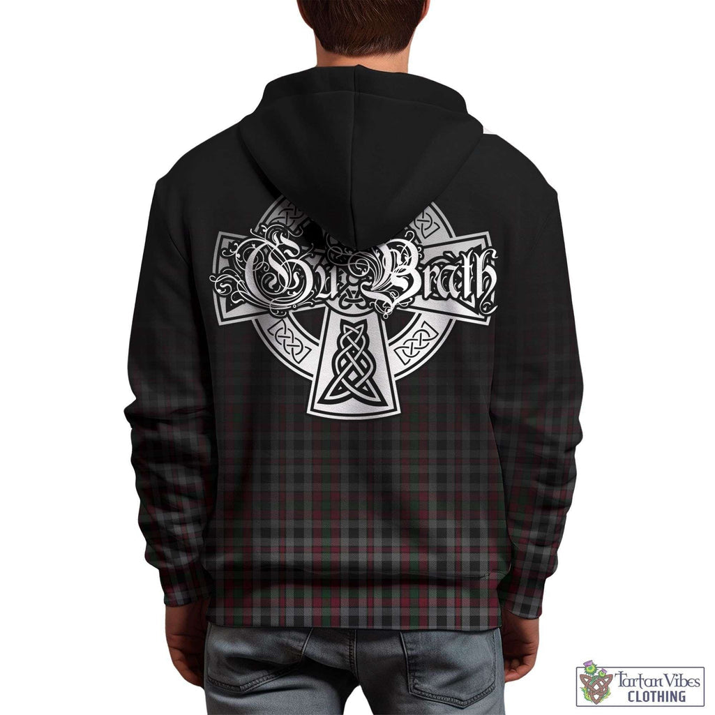 Tartan Vibes Clothing Borthwick Tartan Hoodie Featuring Alba Gu Brath Family Crest Celtic Inspired
