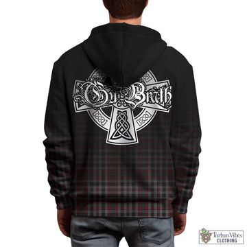 Tartan Vibes Clothing Borthwick Tartan Hoodie Featuring Alba Gu Brath Family Crest Celtic Inspired