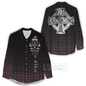 Borthwick Tartan Women's Casual Shirt Featuring Alba Gu Brath Family Crest Celtic Inspired - Tartan Vibes Clothing