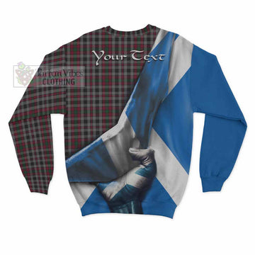 Borthwick Tartan Sweatshirt with Family Crest Scotland Patriotic Style - Tartan Vibes Clothing