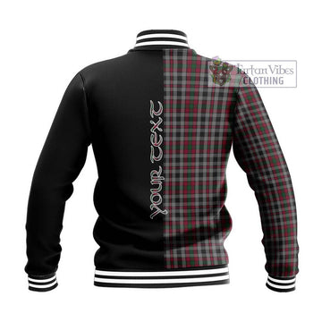 Borthwick Tartan Baseball Jacket with Family Crest and Half Of Me Style - Tartan Vibes Clothing