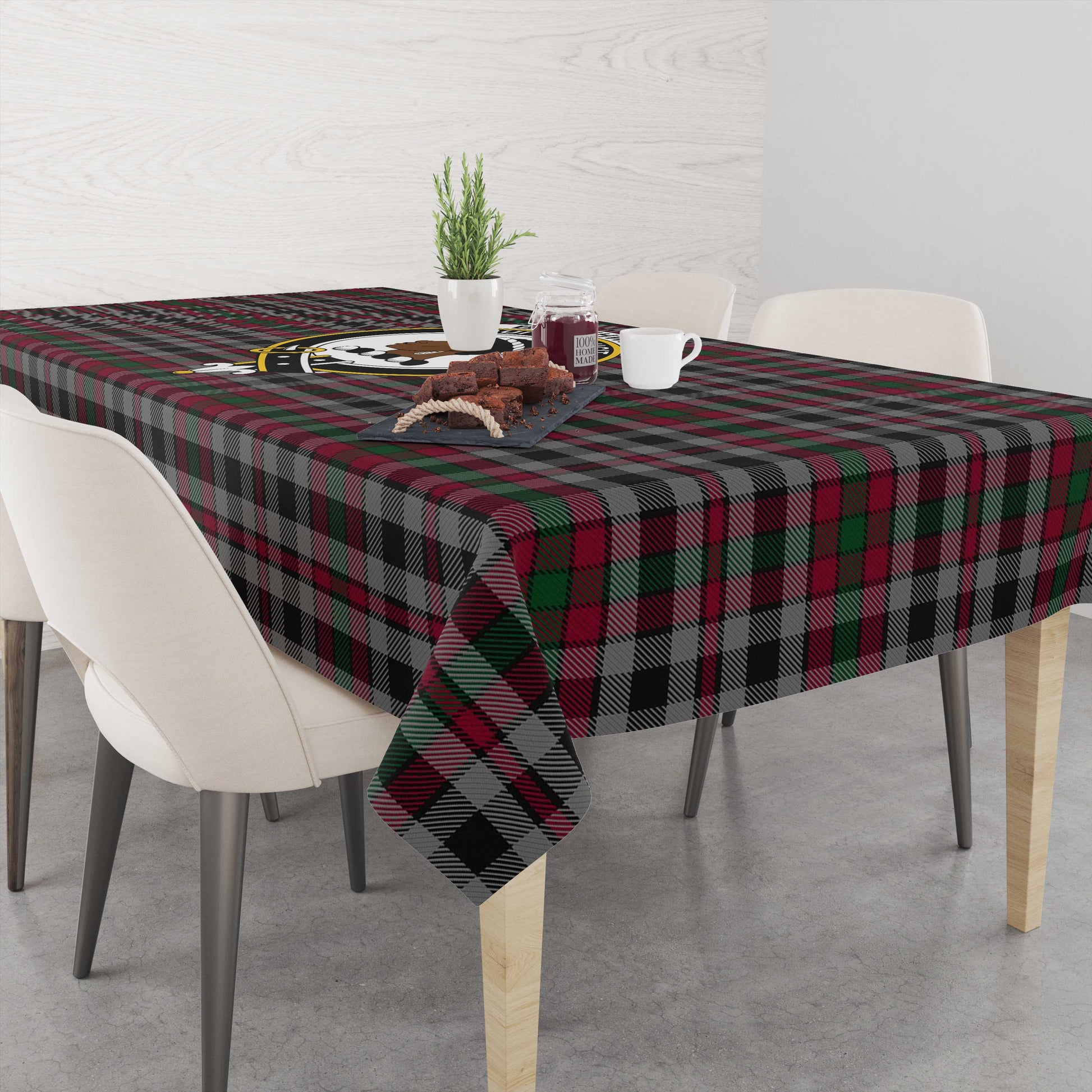 Ross Ancient Tartan Crest Tablecloth