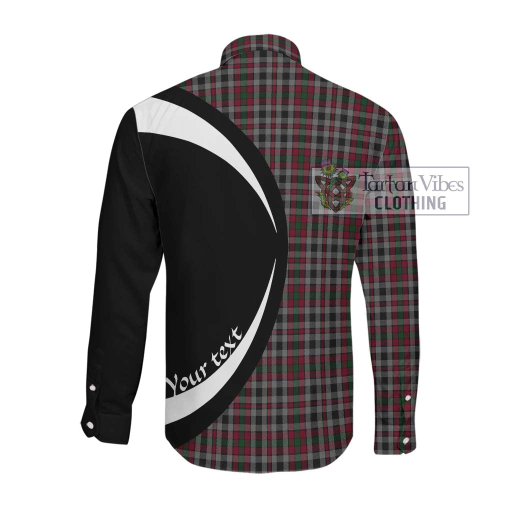 Borthwick Tartan Long Sleeve Button Up with Family Crest Circle Style Men's Shirt - Tartan Vibes Clothing