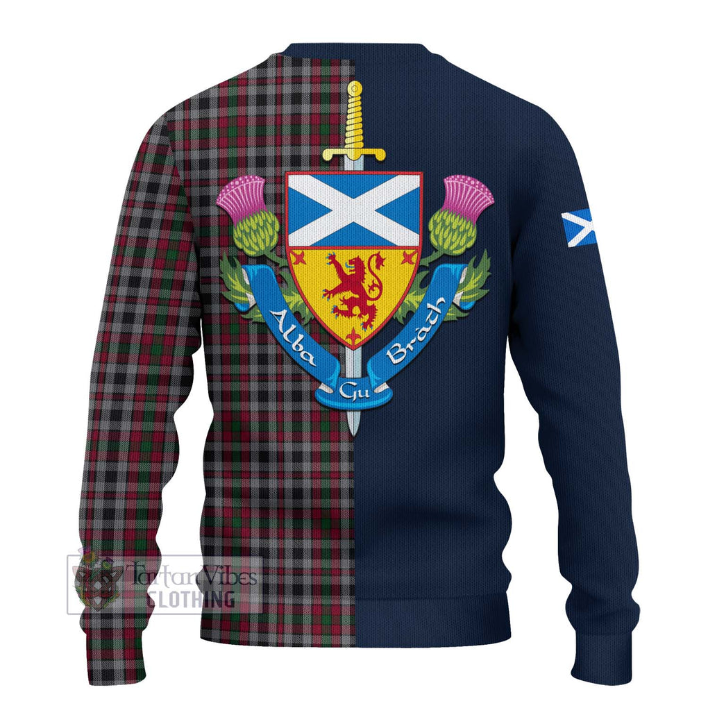 Borthwick Tartan Ugly Sweater Alba with Scottish Lion Royal Arm Half Style - Tartan Vibes Clothing