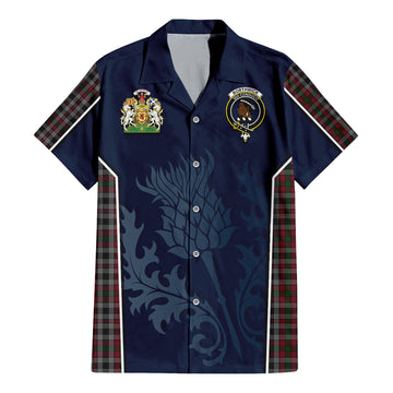 Borthwick Tartan Hawaiian Shirt with Family Crest and Scottish Thistle Vibes Sport Style - Tartan Vibes Clothing