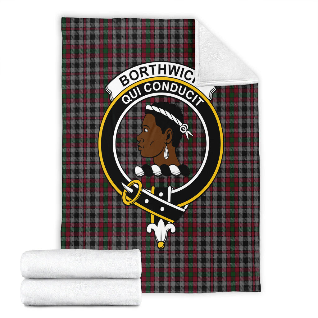 Borthwick Tartan Blanket with Family Crest - Tartan Vibes Clothing