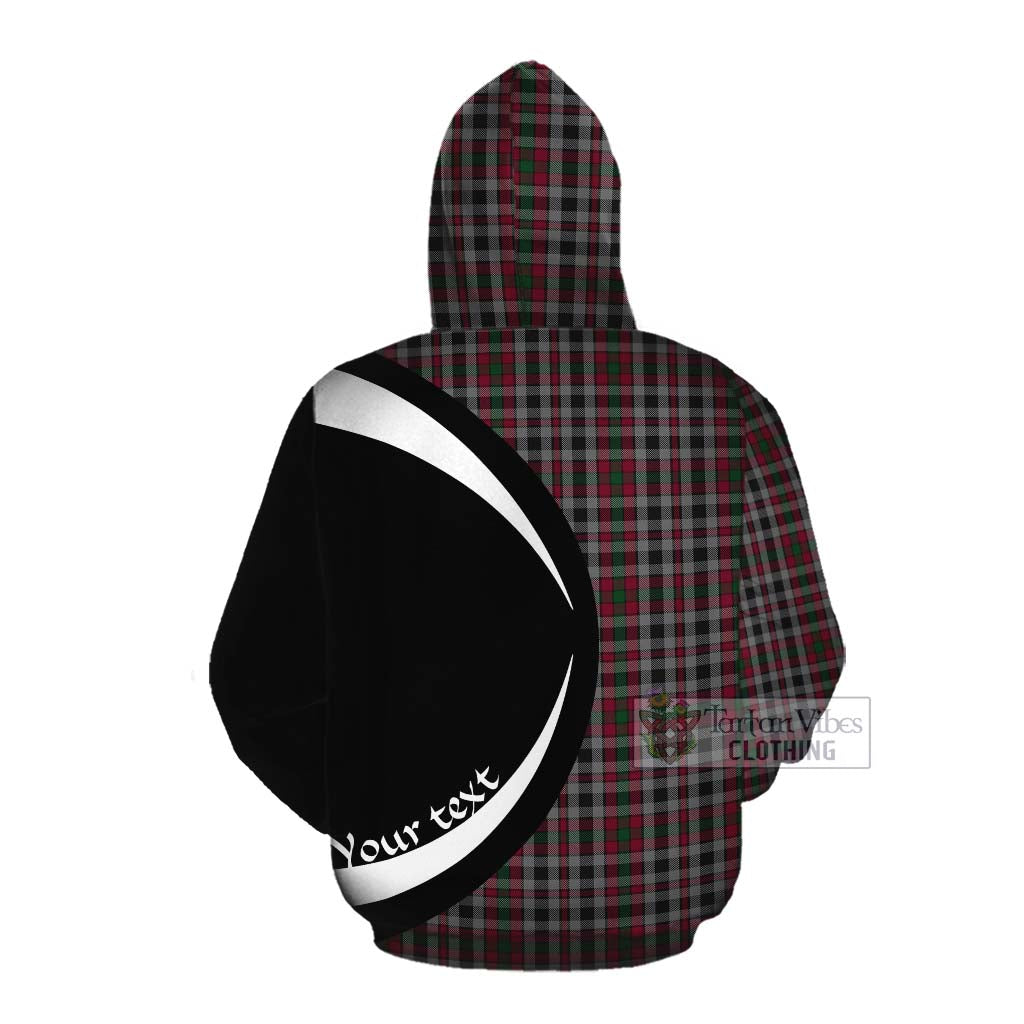 Borthwick Tartan Cotton Hoodie with Family Crest Circle Style Pullover Hoodie - Tartan Vibes Clothing