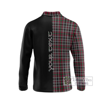 Borthwick Tartan Long Sleeve Polo Shirt with Family Crest and Half Of Me Style - Tartan Vibes Clothing