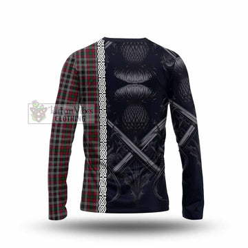 Borthwick Tartan Long Sleeve T-Shirt with Family Crest Cross Sword Thistle Celtic Vibes - Tartan Vibes Clothing