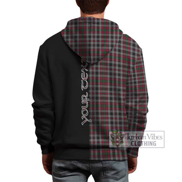 Borthwick Tartan Hoodie with Family Crest and Half Of Me Style - Tartan Vibes Clothing