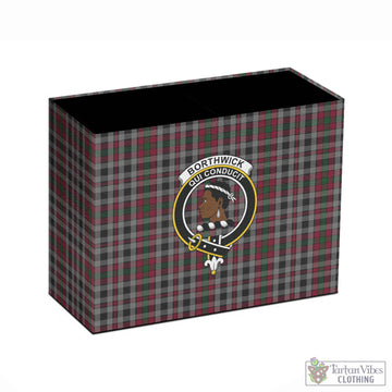Borthwick Tartan Pen Holder with Family Crest - Tartan Vibes Clothing