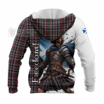 Borthwick Crest Tartan Knitted Hoodie Inspired by the Freedom of Scottish Warrior - Tartan Vibes Clothing