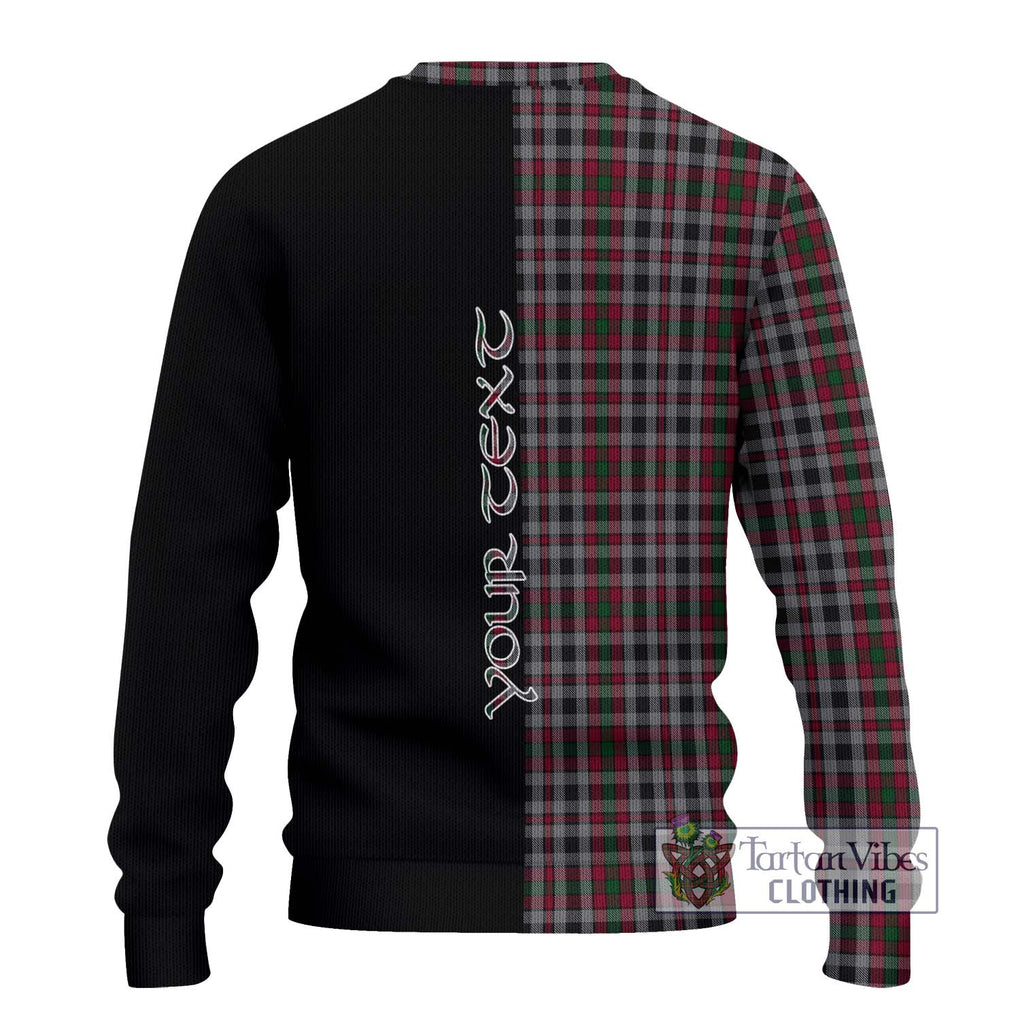Borthwick Tartan Ugly Sweater with Family Crest and Half Of Me Style - Tartan Vibes Clothing