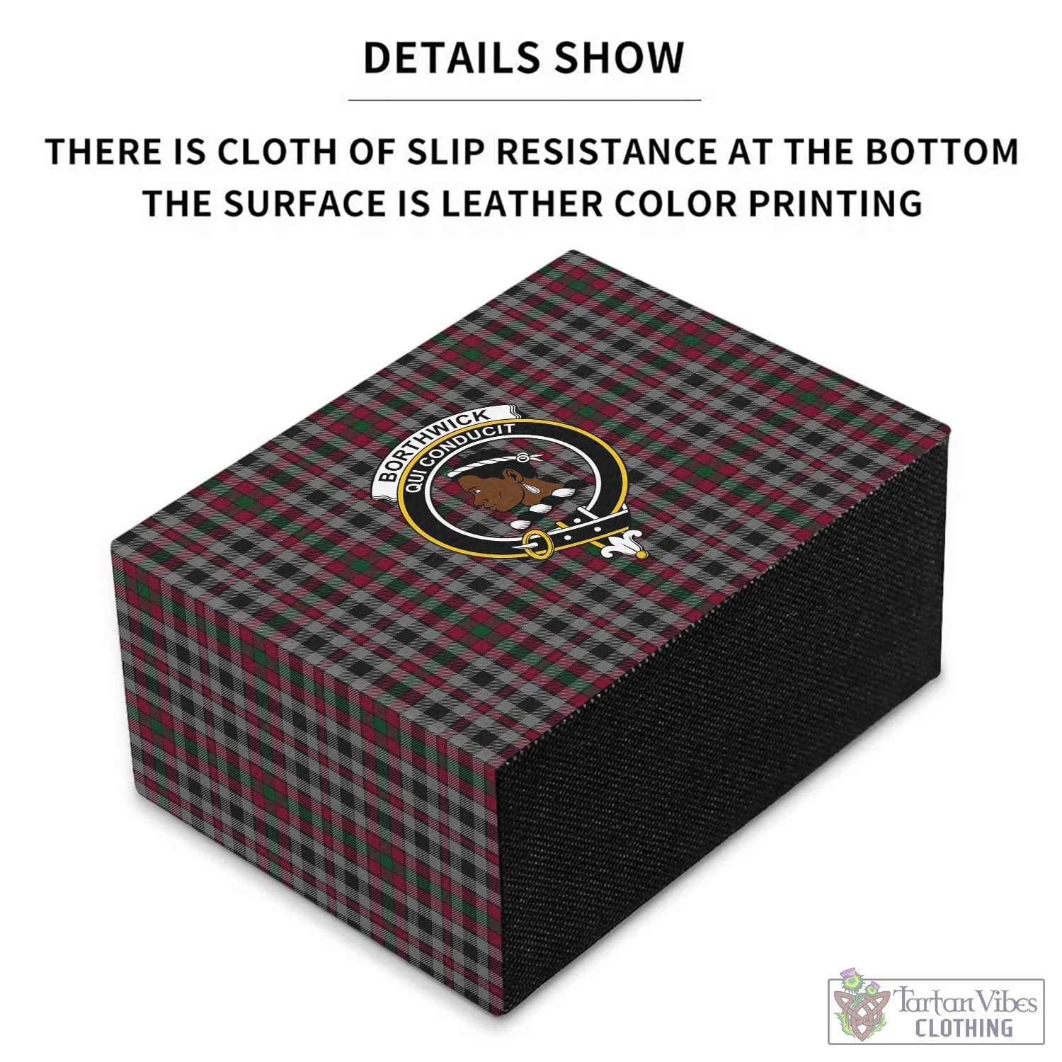 Borthwick Tartan Pen Holder with Family Crest - Tartan Vibes Clothing