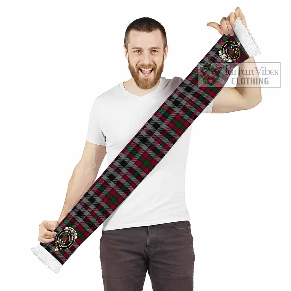Borthwick Tartan Ruffneck Scarf with Family Crest - Tartan Vibes Clothing