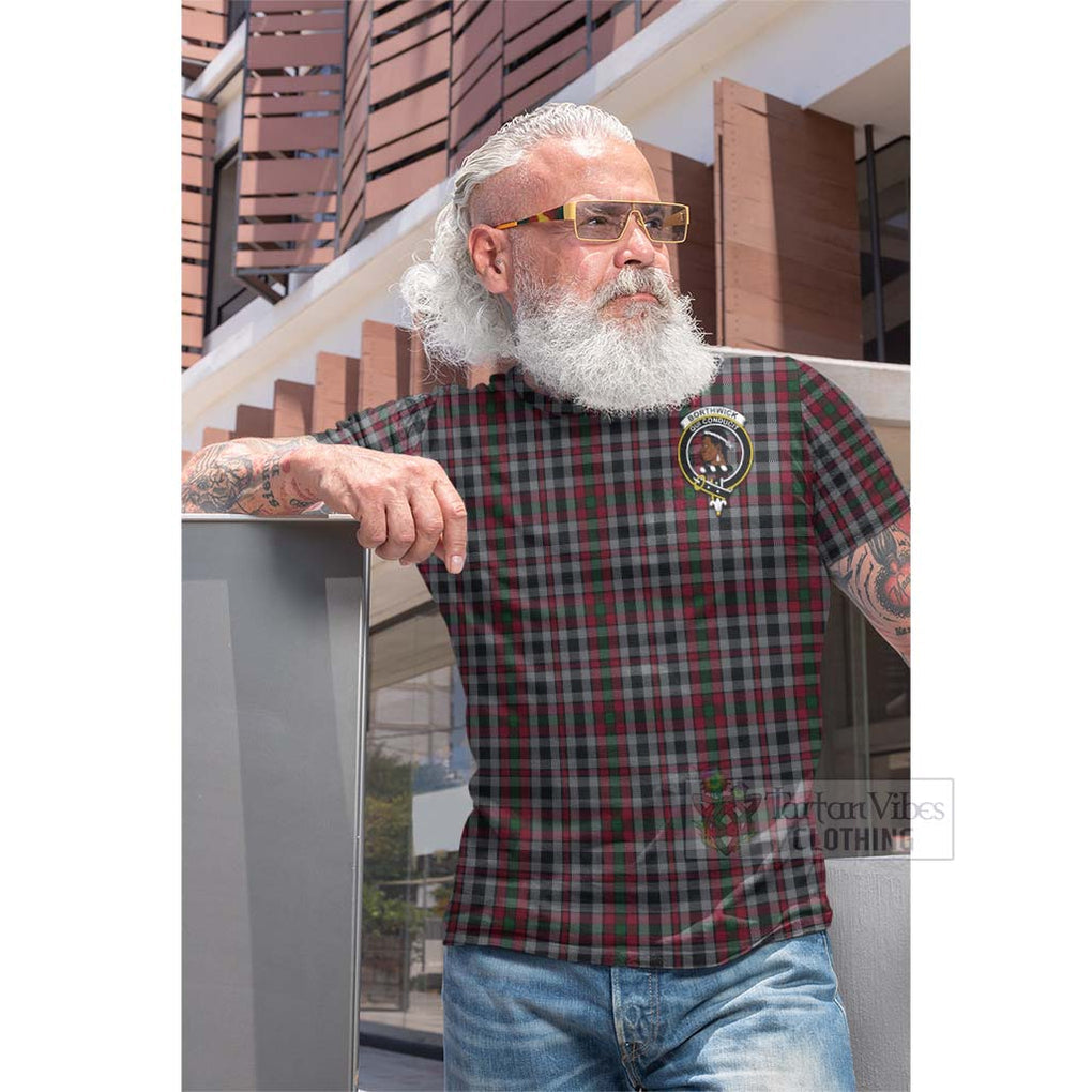 Borthwick Tartan Cotton T-shirt with Family Crest Celtic Skull Style - Tartan Vibes Clothing