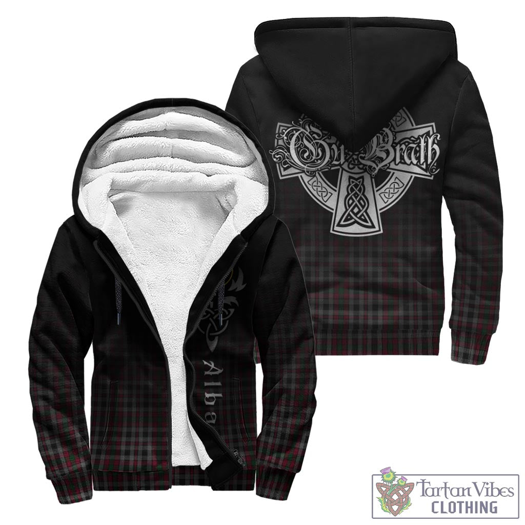 Borthwick Tartan Sherpa Hoodie Featuring Alba Gu Brath Family Crest Celtic Inspired - Tartan Vibes Clothing