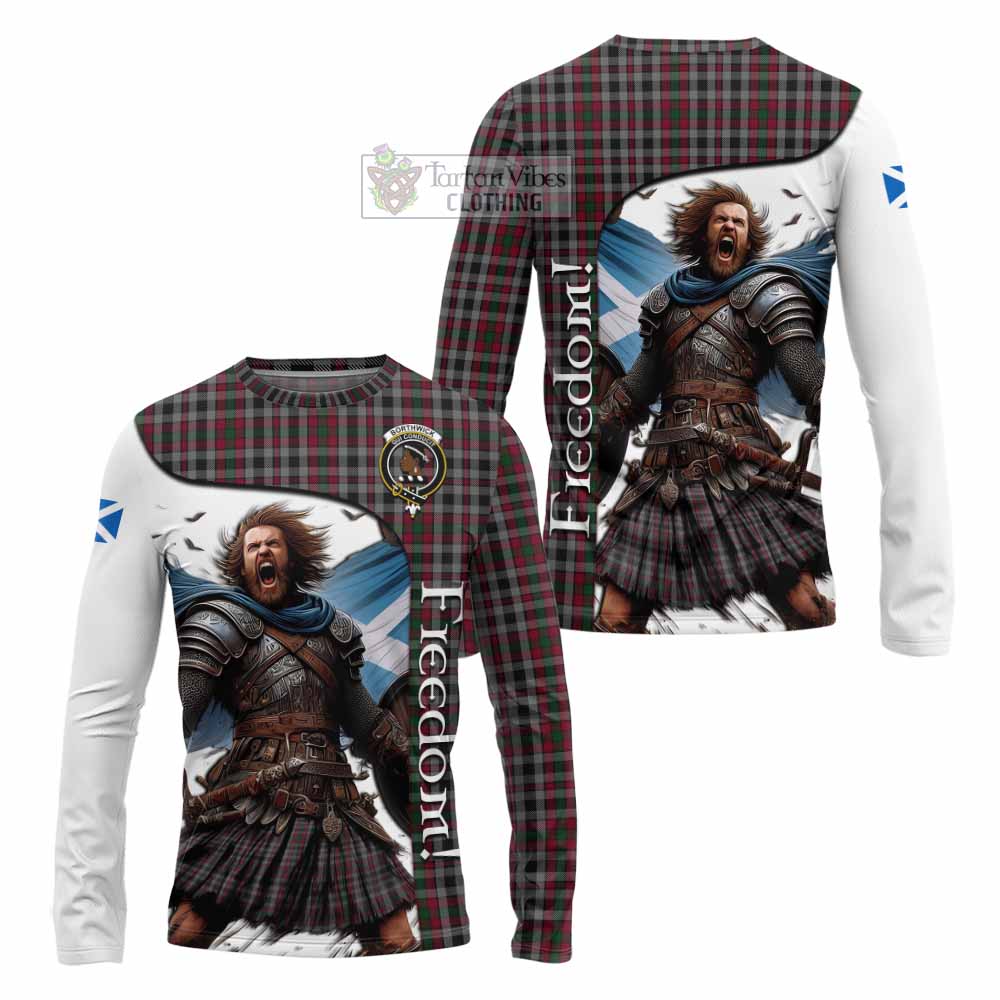 Tartan Vibes Clothing Borthwick Crest Tartan Long Sleeve T-Shirt Inspired by the Freedom of Scottish Warrior