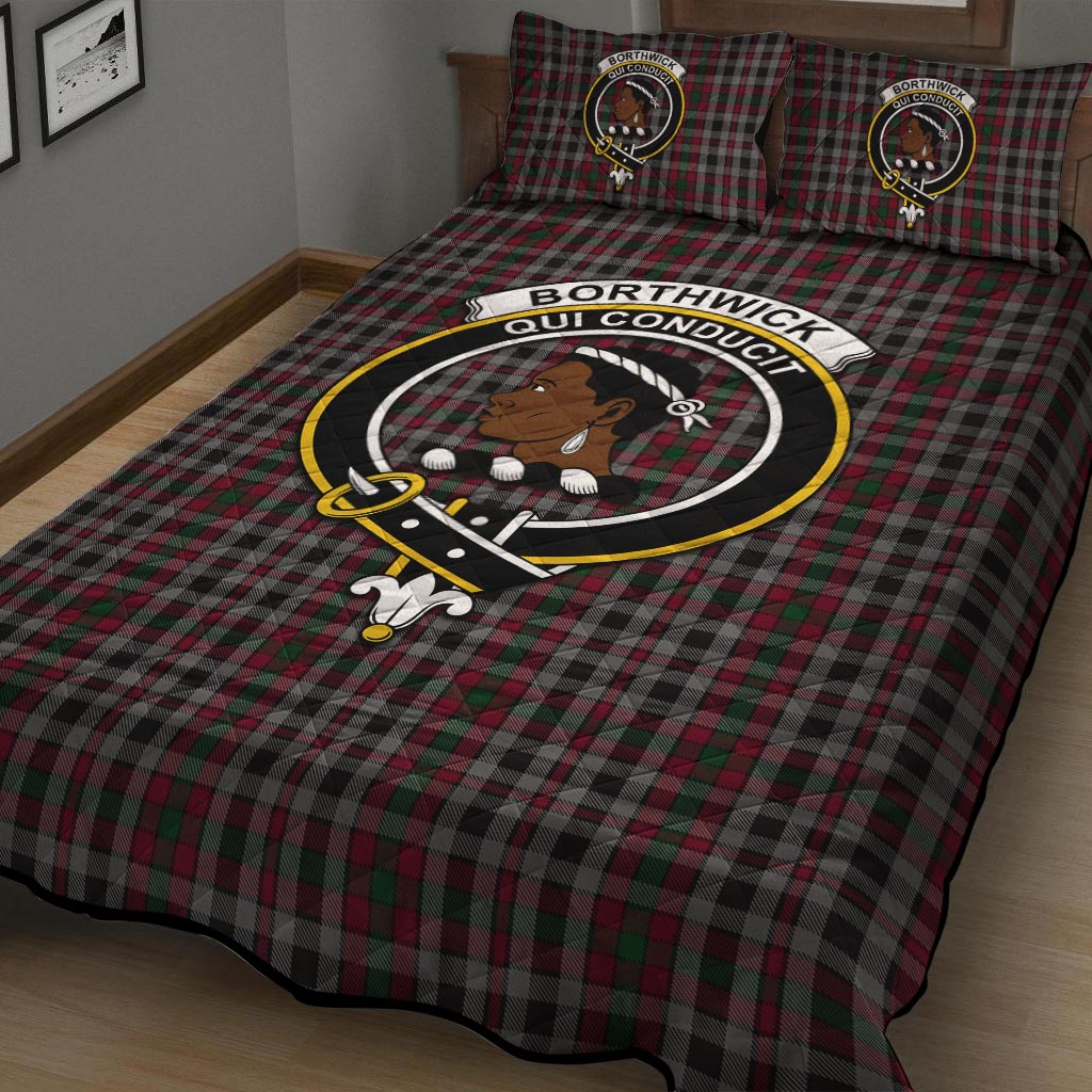 Borthwick Tartan Quilt Bed Set with Family Crest - Tartan Vibes Clothing