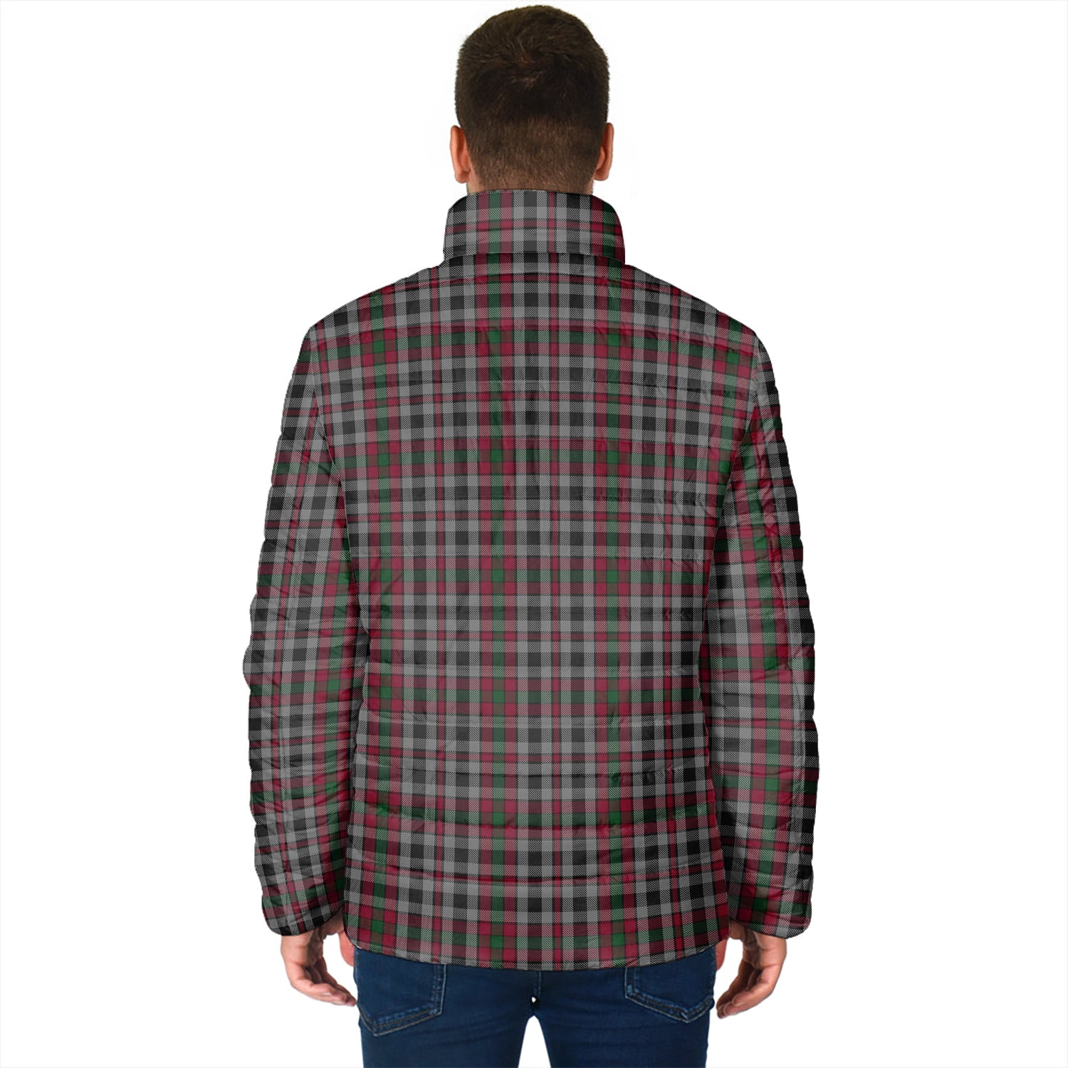 Borthwick Tartan Padded Jacket with Family Crest - Tartan Vibes Clothing