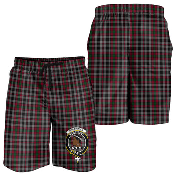 Borthwick Tartan Mens Shorts with Family Crest - Tartanvibesclothing
